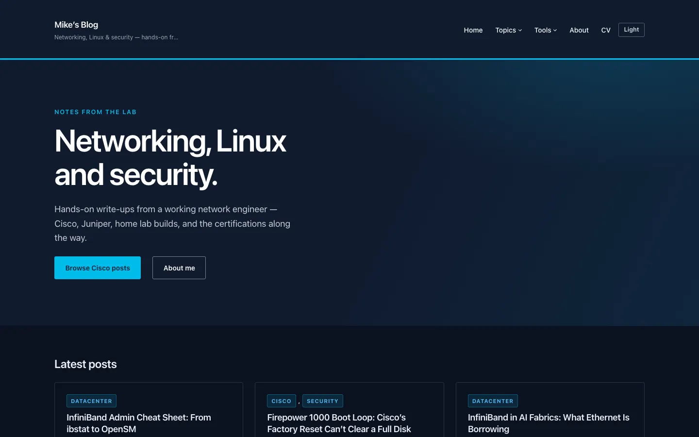 Mike’s Blog home page